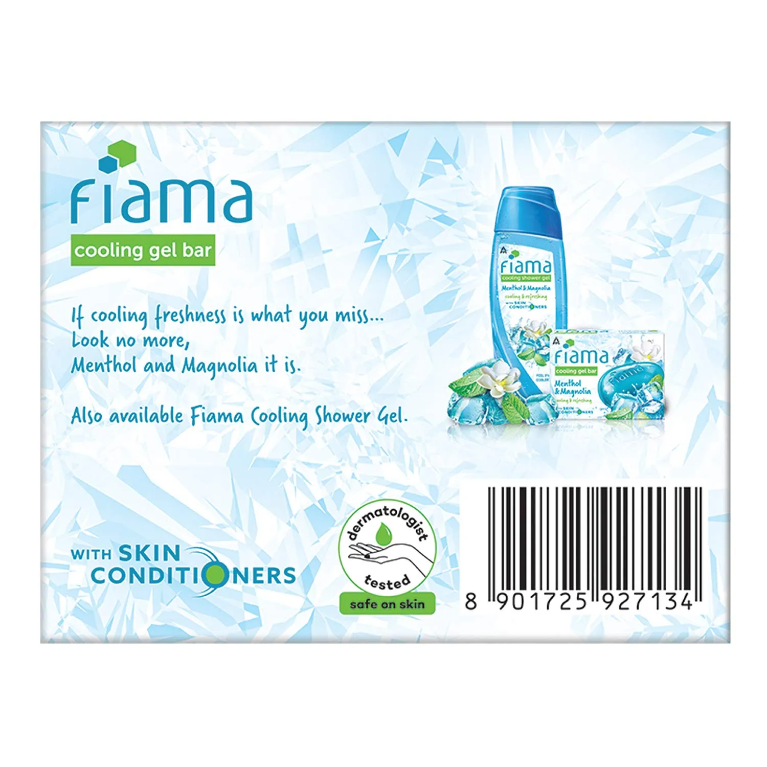Fiama Cooling Gel Bathing Bar Menthol 75 g view 2