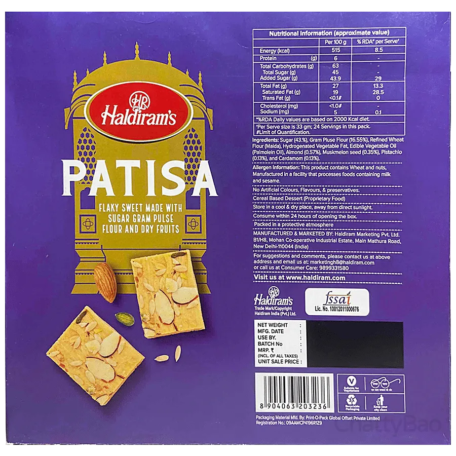 Haldirams Dry Fruit Patisa 800 g view 2