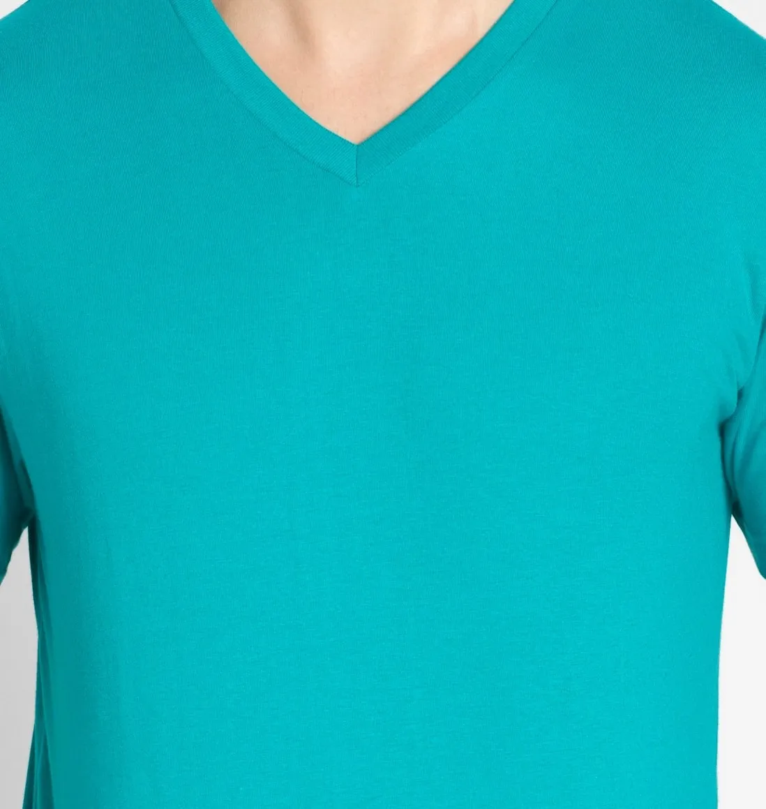 Jockey T-Shirt V Neck Half Sleeve Atlantis view 3