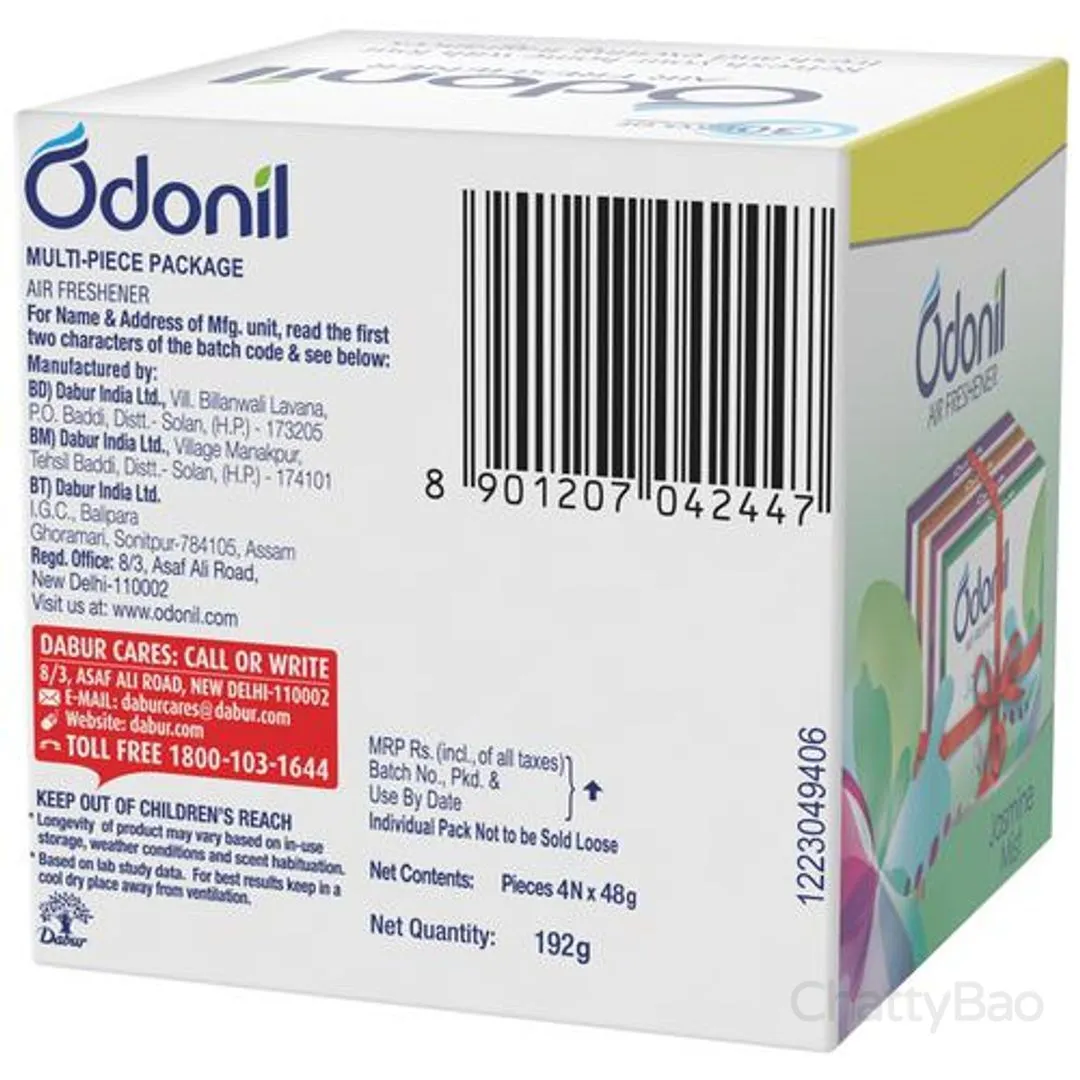 Odonil Bathroom Air Freshener Blocks Mixed 48 g each (Pack of 4) view 2