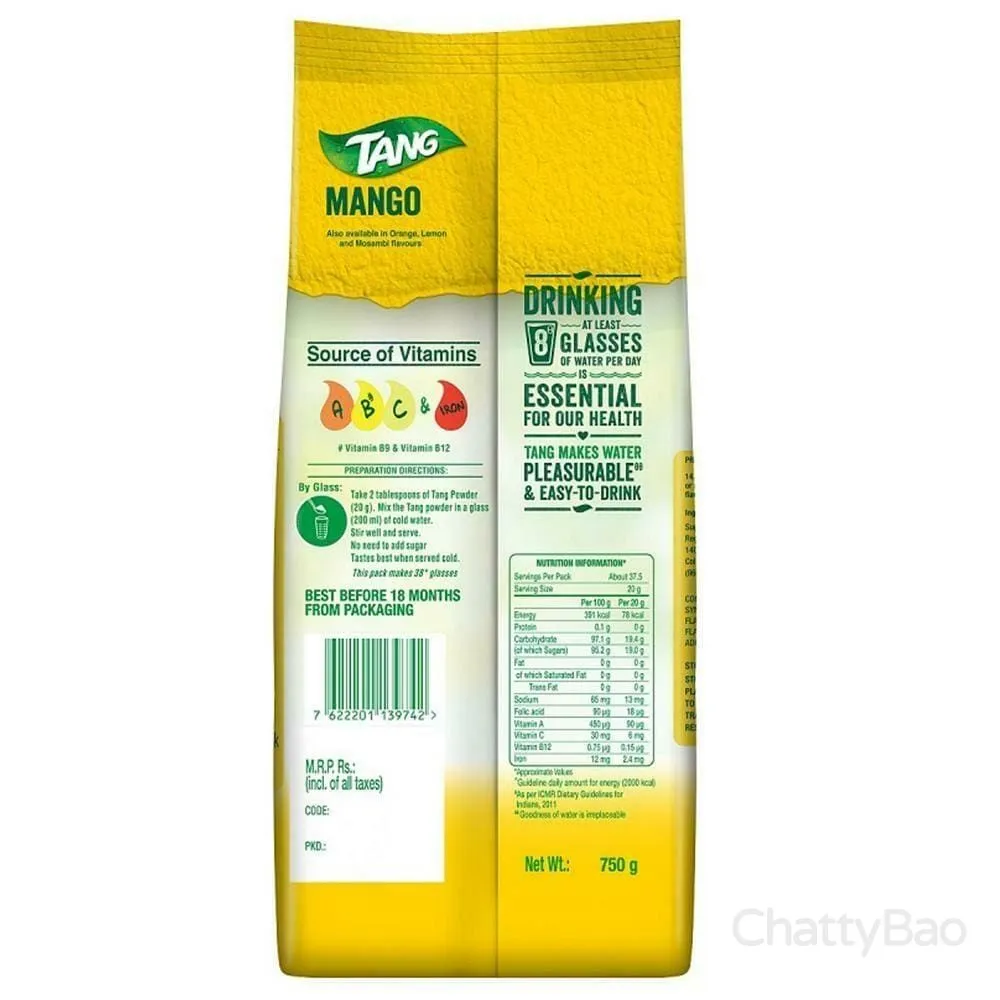 Tang Mango Instant Drink Mix 750 g view 2