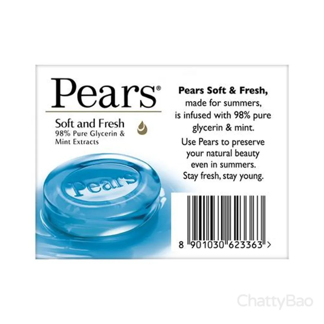 Pears Soft & Fresh Soap Bar 125 g view 2