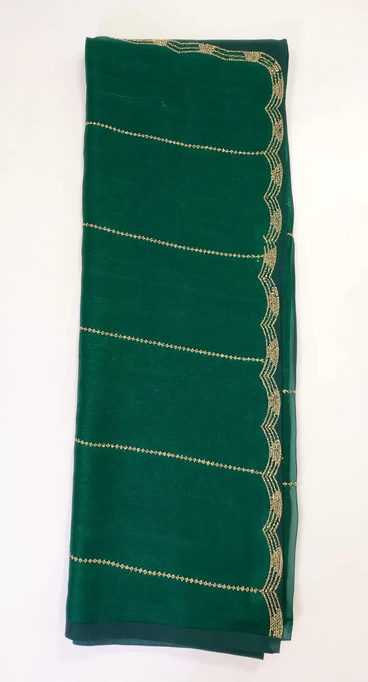 Green Saree view 2