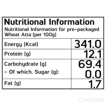 Fortune Chakki Fresh Atta -100% Atta, 0% Maida 5 Kg view 3