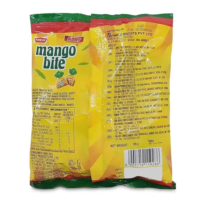 Parle Bigger Mango Bite 195 g view 2