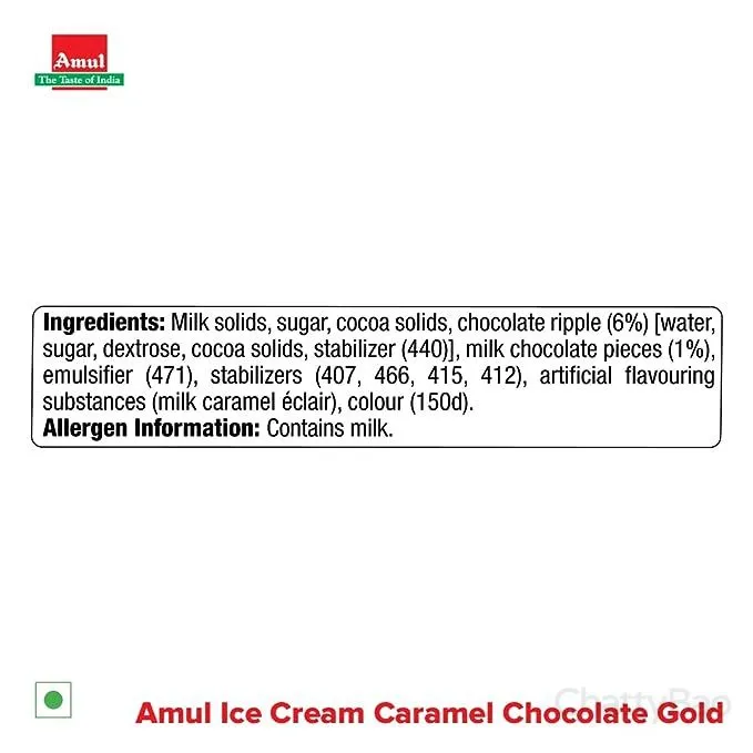 Amul Caramel Chocolate Gold Ice Cream 1 L view 5
