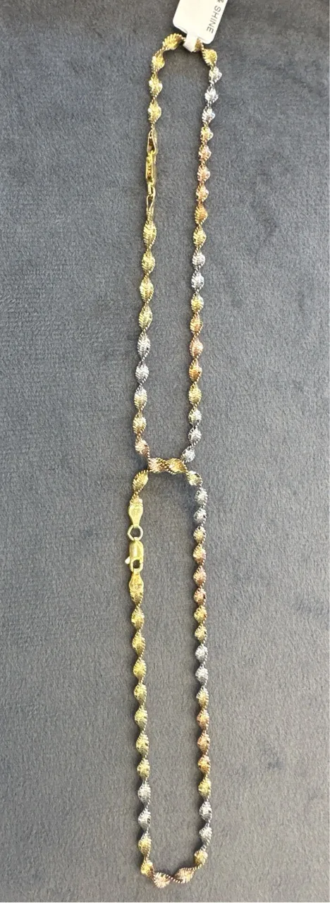 Tri-color Designer Anklets view 2