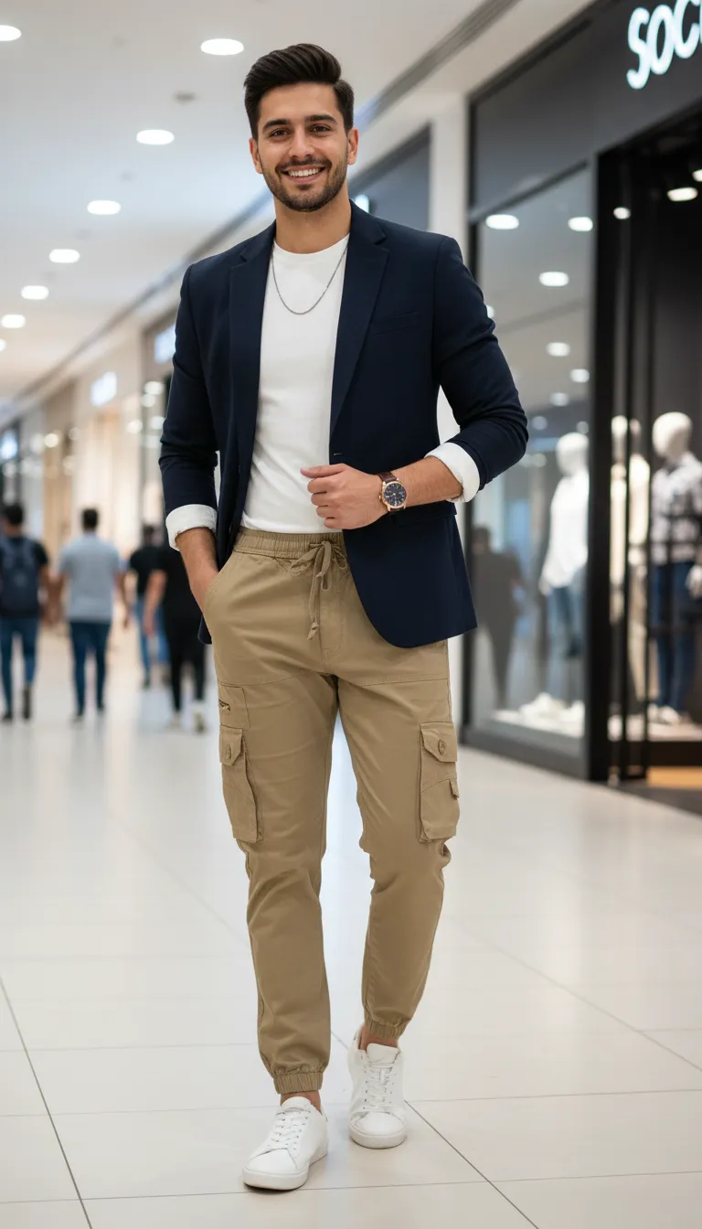 Mens Cargo Jogger Pants view 10