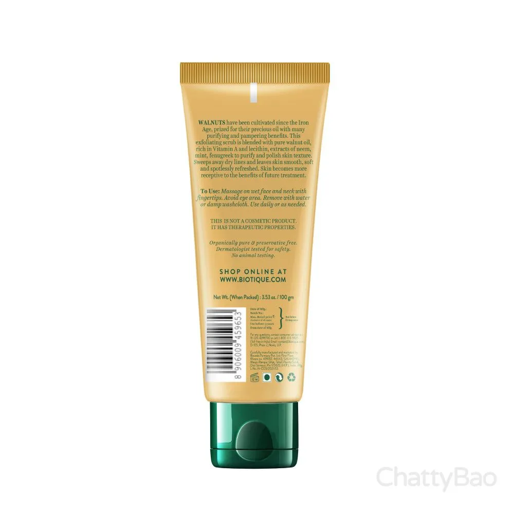 Biotique Walnut Exfoliating & Polishing Face Scrub 100 g view 2