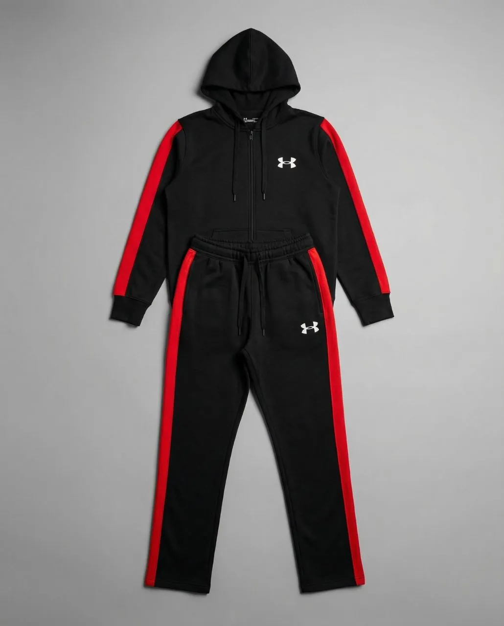 Under Armour Black and Red Tracksuit