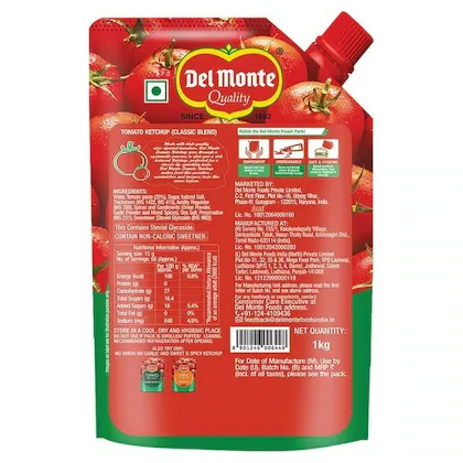 Del Monte Tomato Ketchup - Pouch 1 Kg view 2