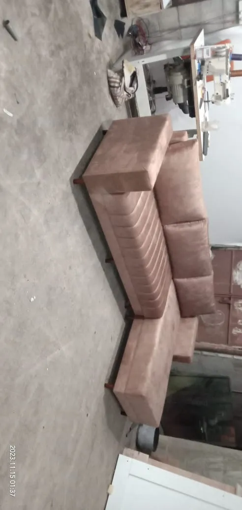 Pink Sectional Sofa view 3