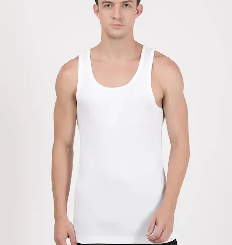 Jockey Vest White 9922 view 2