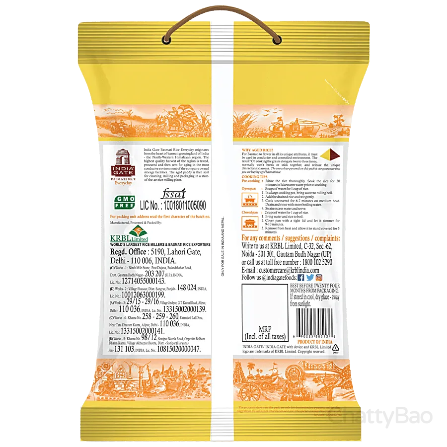 India Gate Basmati Rice - Everyday 5 kg view 2