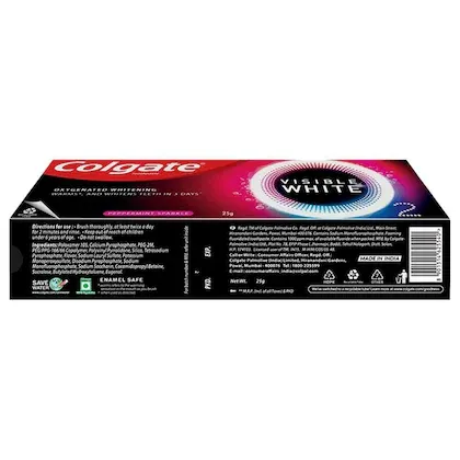 Colgate Visible White O2 Peppermint Sparkle Toothpaste 25 g view 2