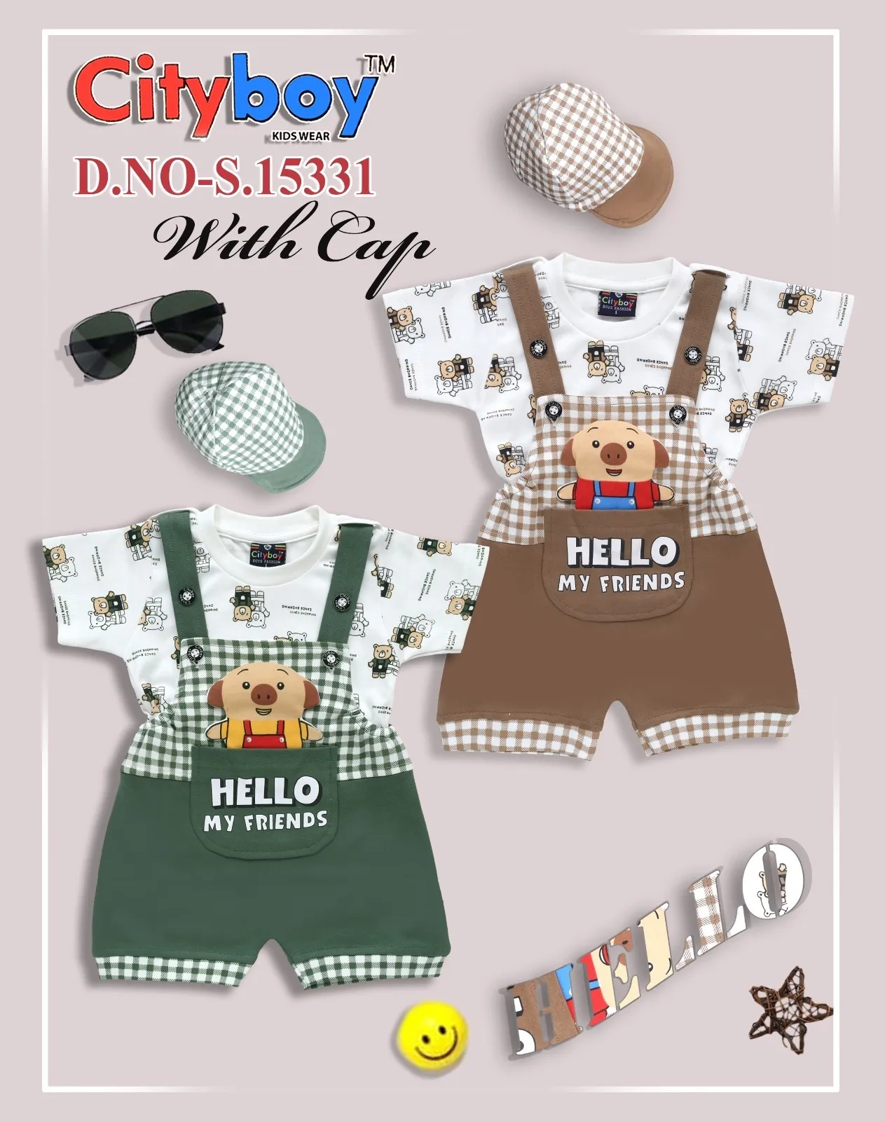 Cityboy Kids Wear D.NO-S.15331 With Cap view 3