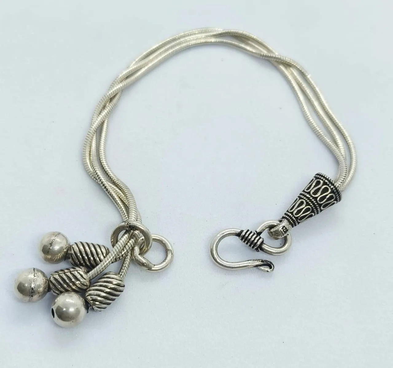 Silver Serpentine Bracelet (AVSBR-031) view 4