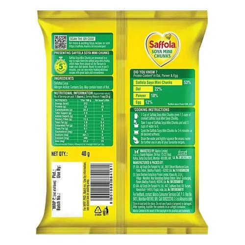 Saffola Soya Mini Chunks 40 g view 2