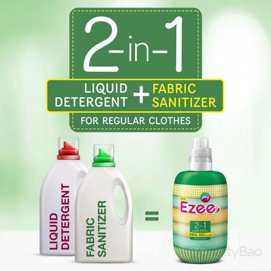 Godrej Ezee 2-In-1 Liquid Detergent + Fabric Sanitizer 1 Kg view 3