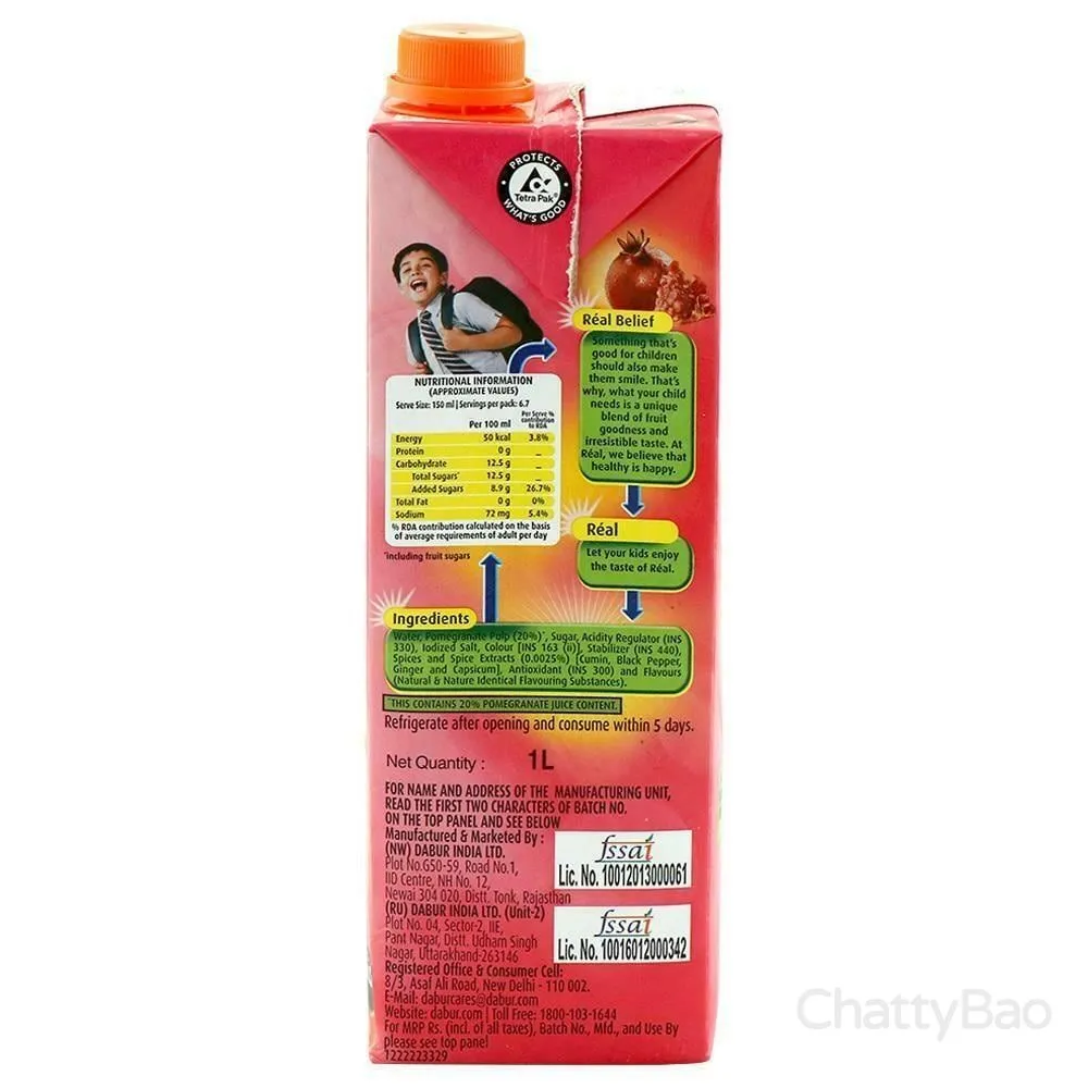 Real Masala Pomegranate Juice 1 L view 3