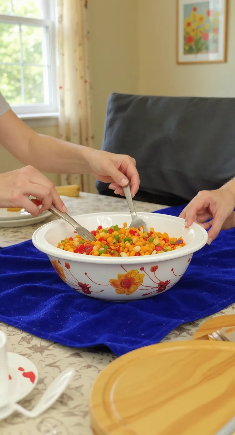 Floral Serving Bowl view 2