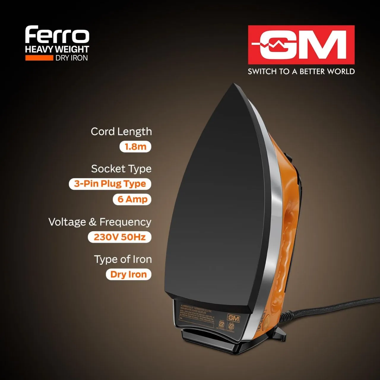 GM Ferro Heavy Weight Dry Iron Press view 2