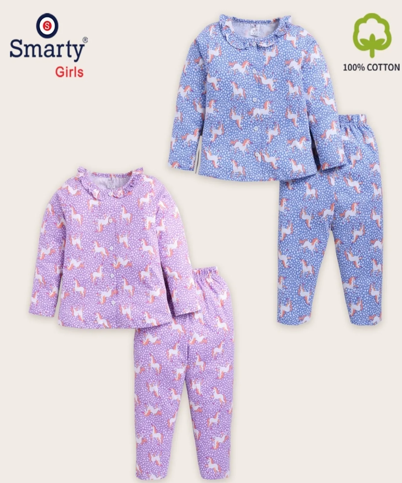 Smarty Girls Cotton Night Suit.. view 2