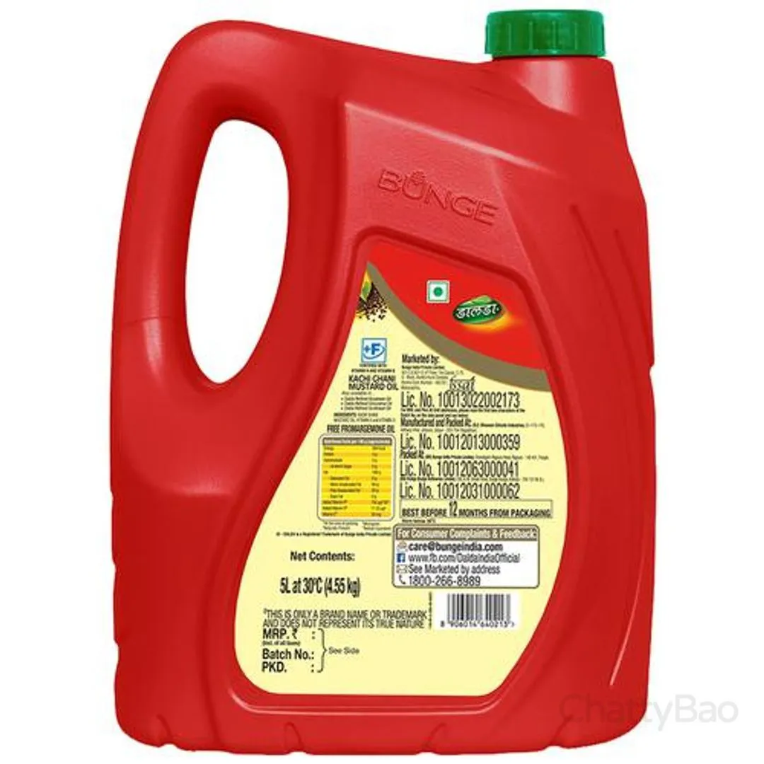Dalda Mustard Oil Kachi Ghani 5 L view 2