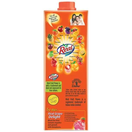 Real Grape Fruit Juice 1 L view 3