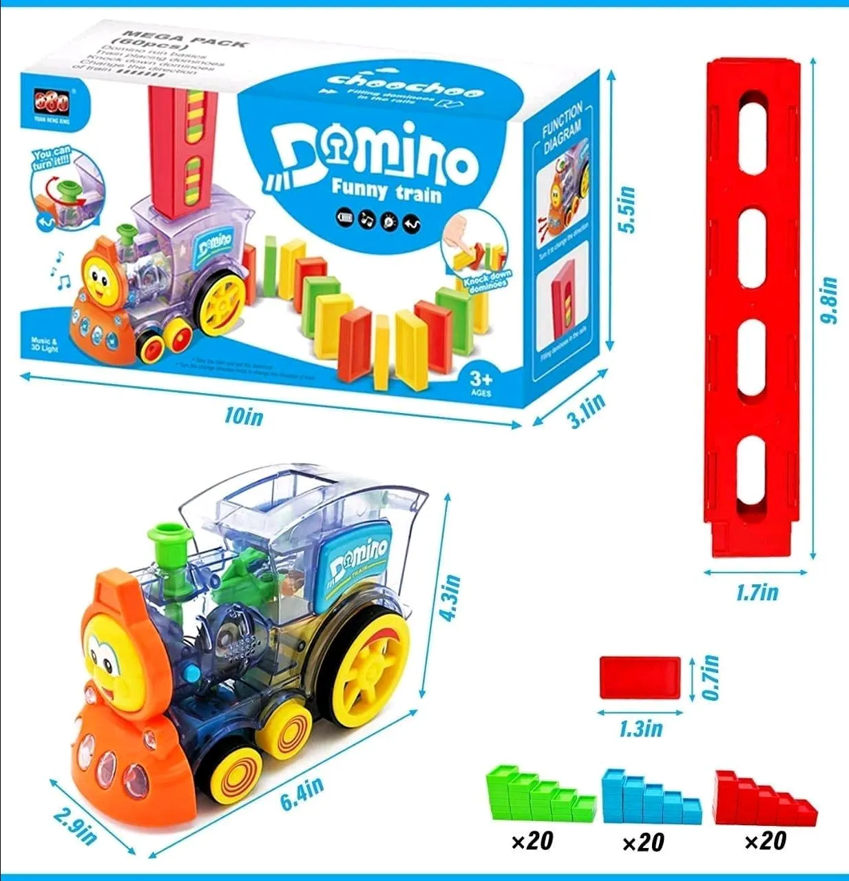Domino Funny Train, 3+, 1 Pcs view 2