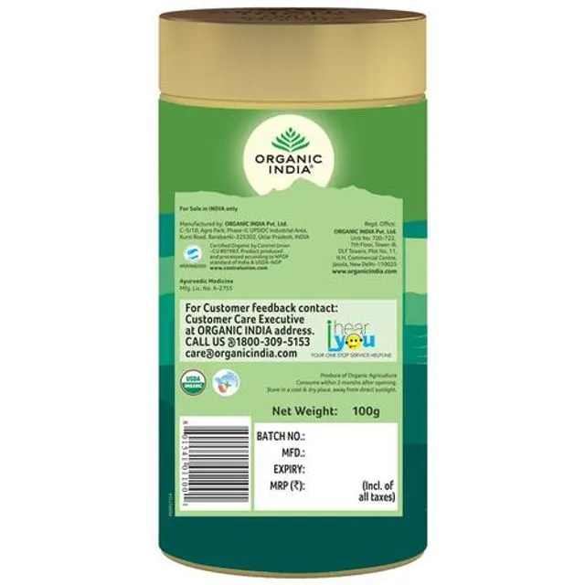 Organic India Tulsi Green Tea - Original 100 g view 2