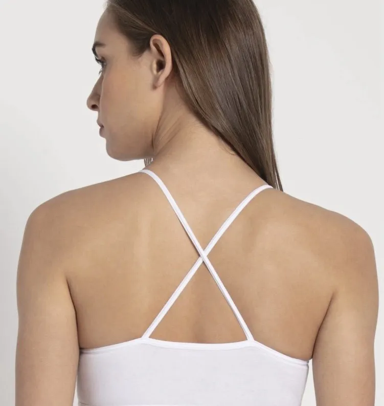 Jockey Sports Bra White 1351 view 2
