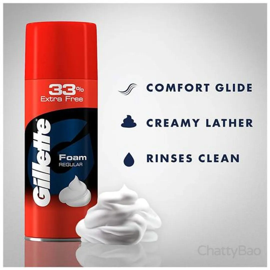 Gillette Shave Foam Regular 418 g view 2