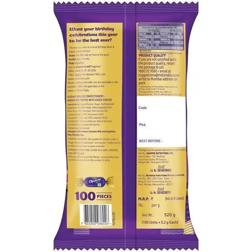 Cadbury Choclairs Gold Candy 520 g view 2