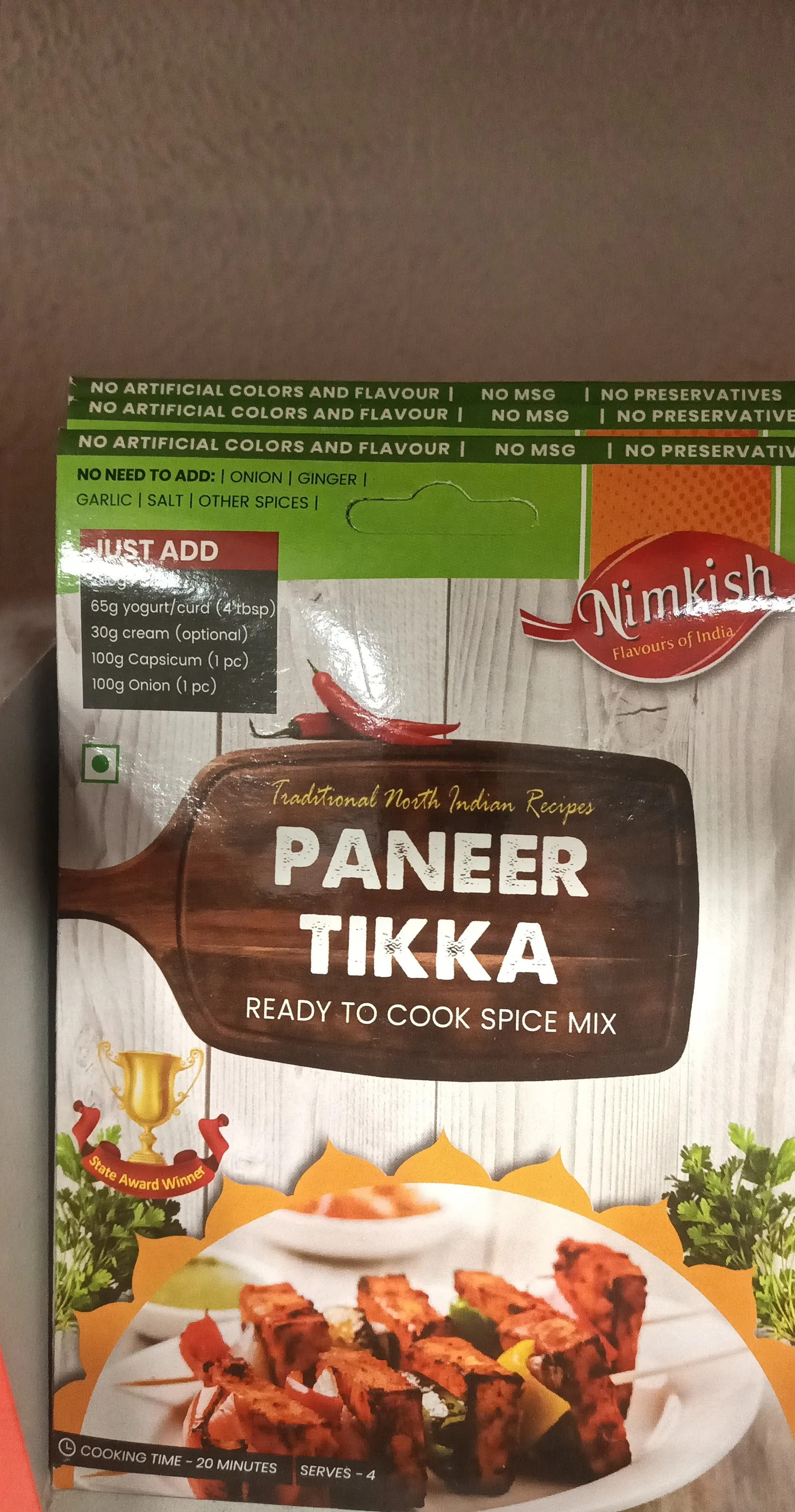 Nimkish Paneer Tikka view 2