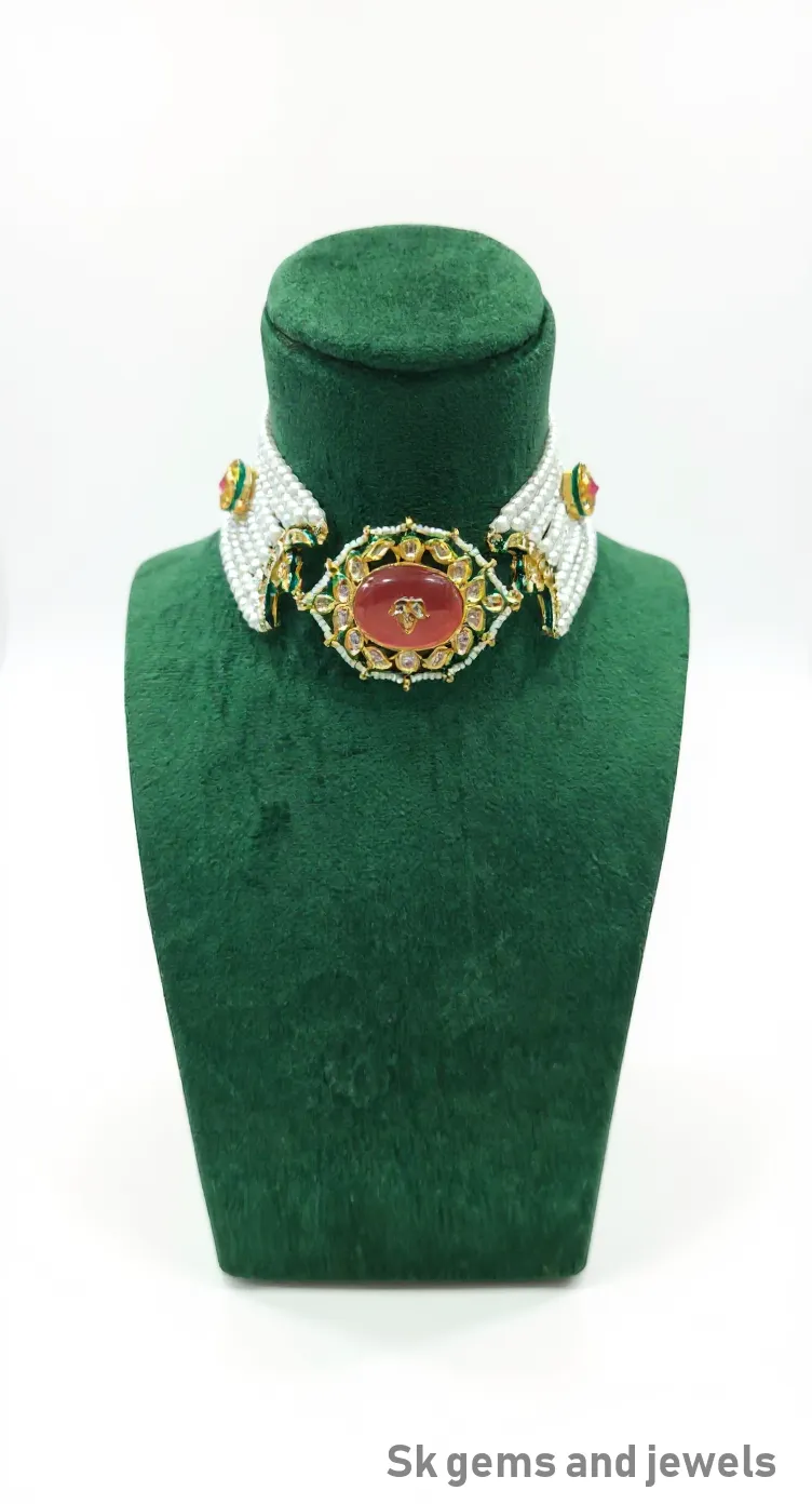 Gemstone Embellished Choker view 2