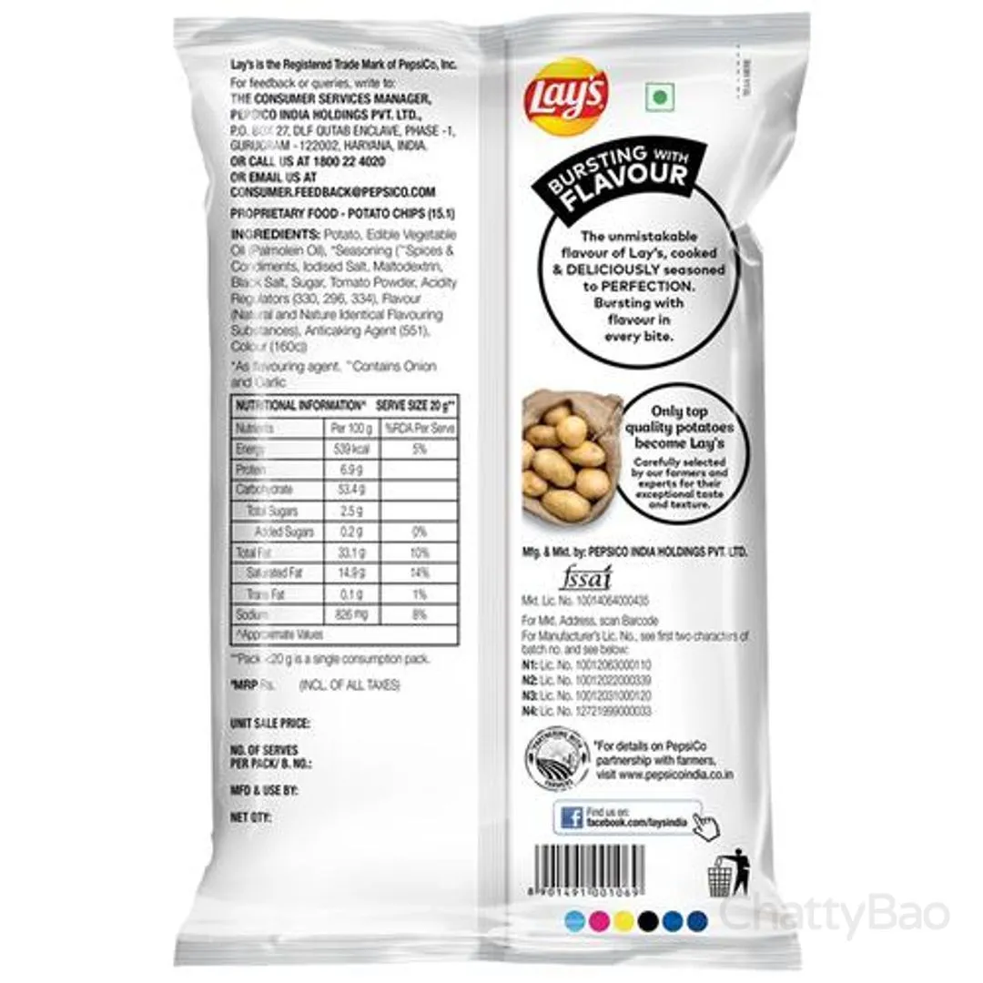 Lays Potato Chips - India's Magic Masala 73 g view 2