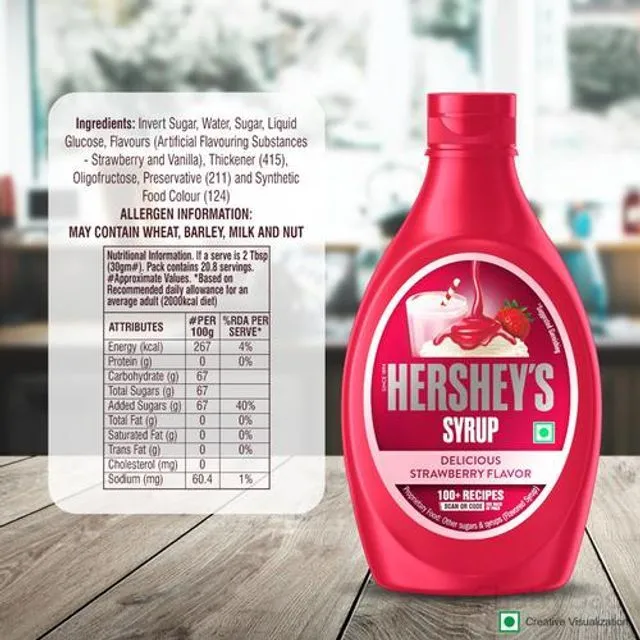 Hersheys Strawberry Syrup 623 g view 3