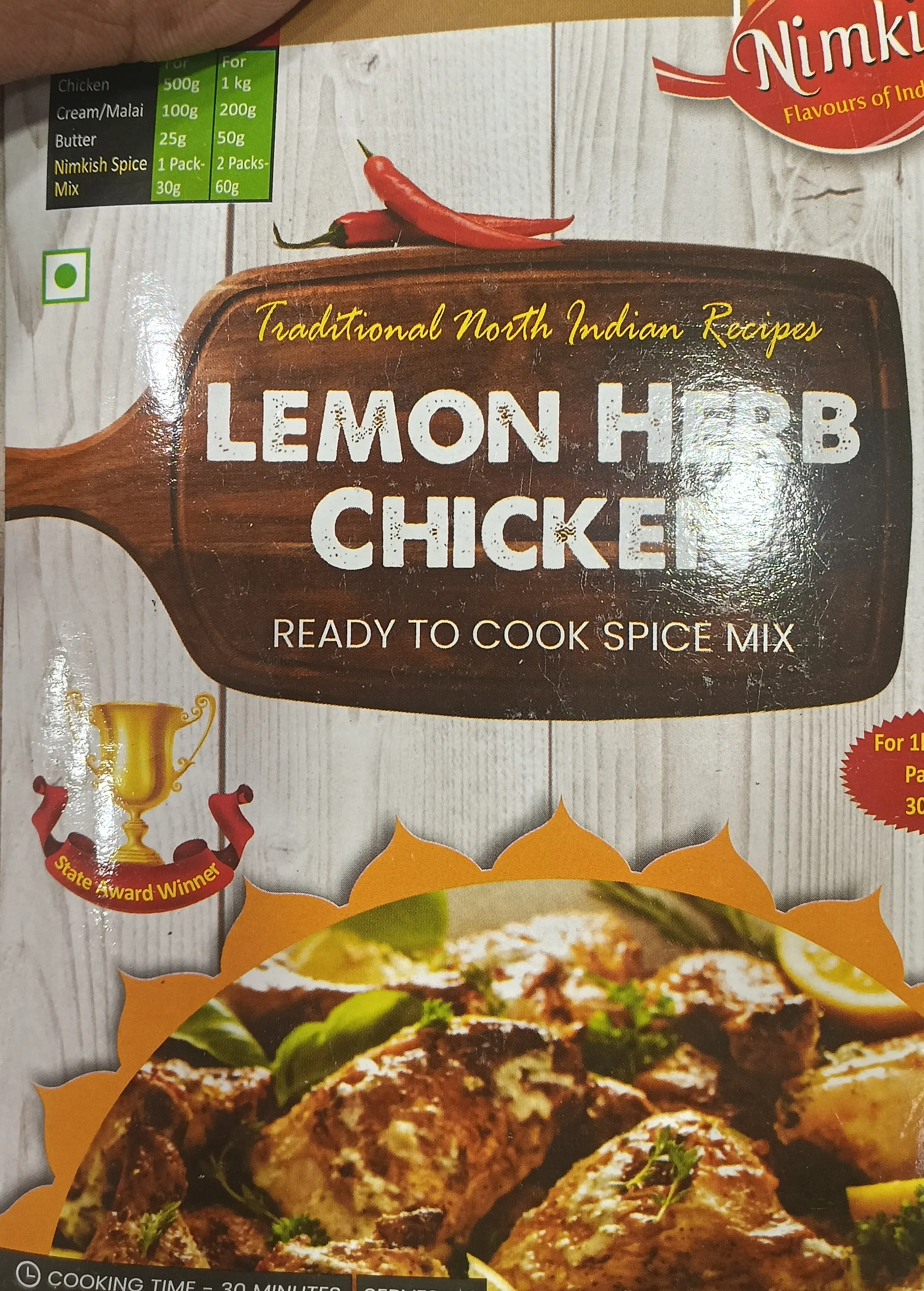 Nimkul Lemon Herb Chicken Spice Mix view 2
