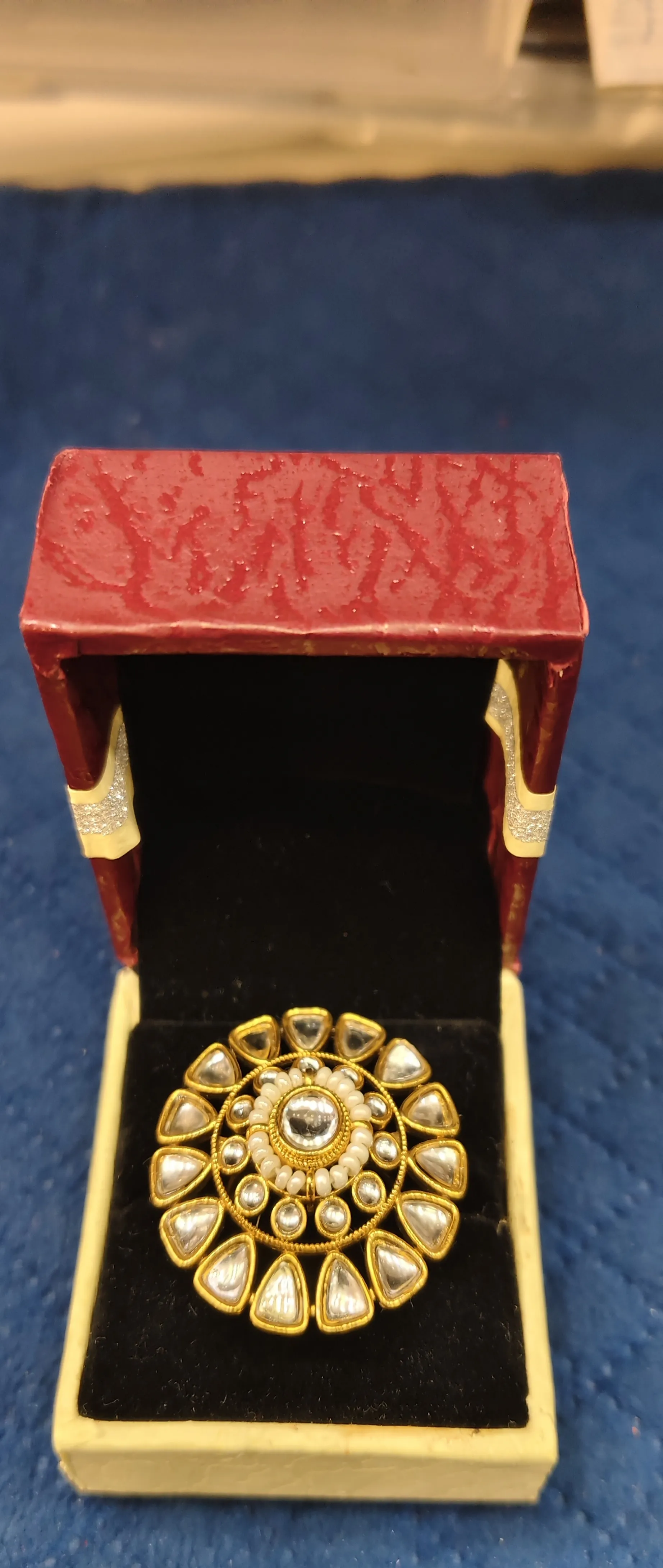 Traditional Gold-Plated Pendant Kundan view 2