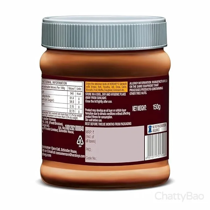 Hersheys Spread Cocoa with Almond 150 g view 2