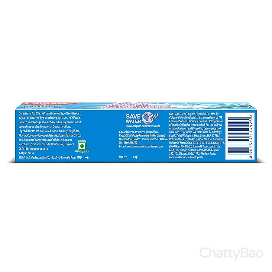Colgate Max Fresh Peppermint Toothpaste 80 g view 2