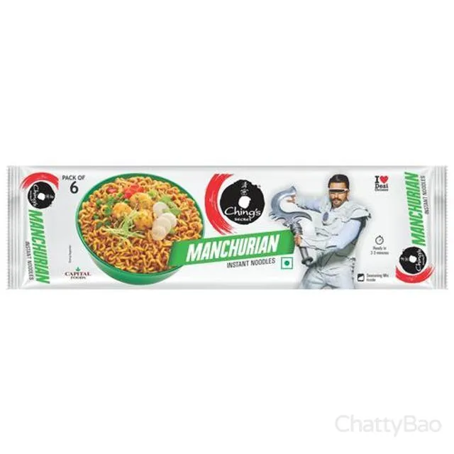 Chings Secret Instant Noodles Manchurian 360 g view 2