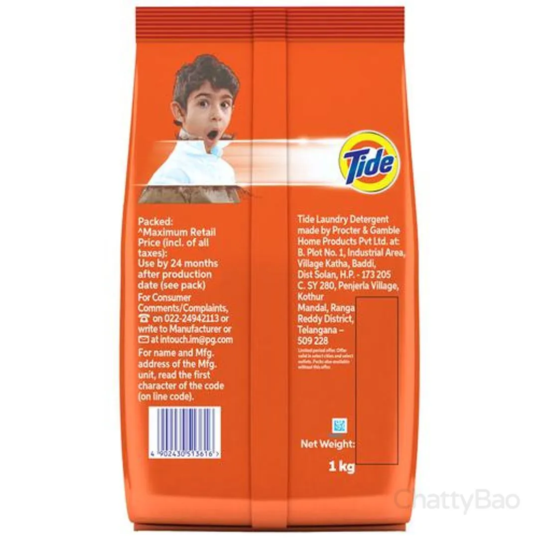 Tide Ultra Clean Detergent Washing Powder 1 kg view 2