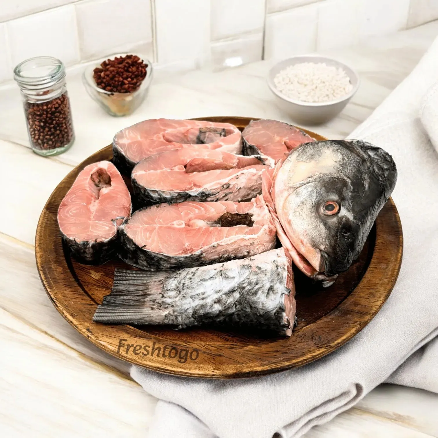 Fresh Salmon Steaks view 2