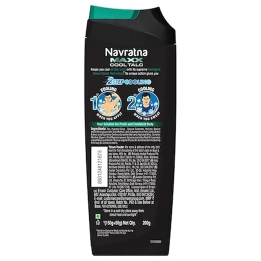 Navratna Maxx Cool Talc 200 g view 2