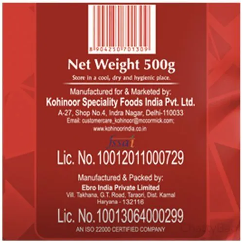Kohinoor Authentic Royale Biryani Basmati Rice 1 Kg view 4