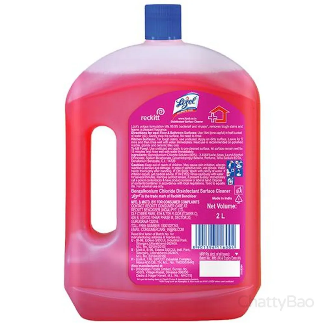 Lizol Disinfectant Surface & Floor Cleaner - Floral 2 L view 2