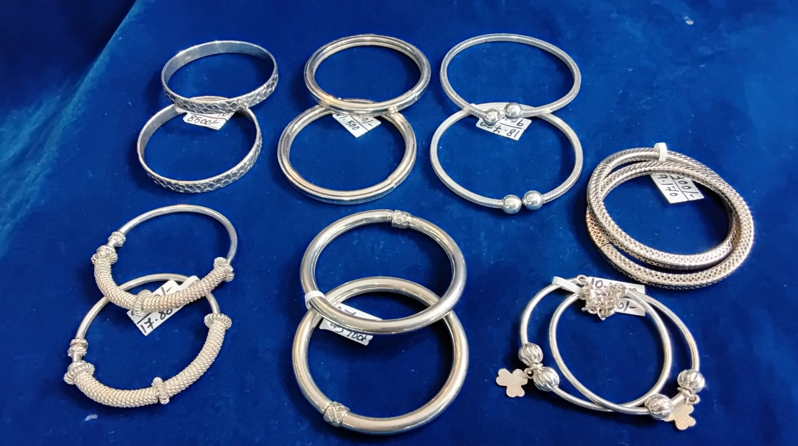 Silver  Baby Bangles view 2