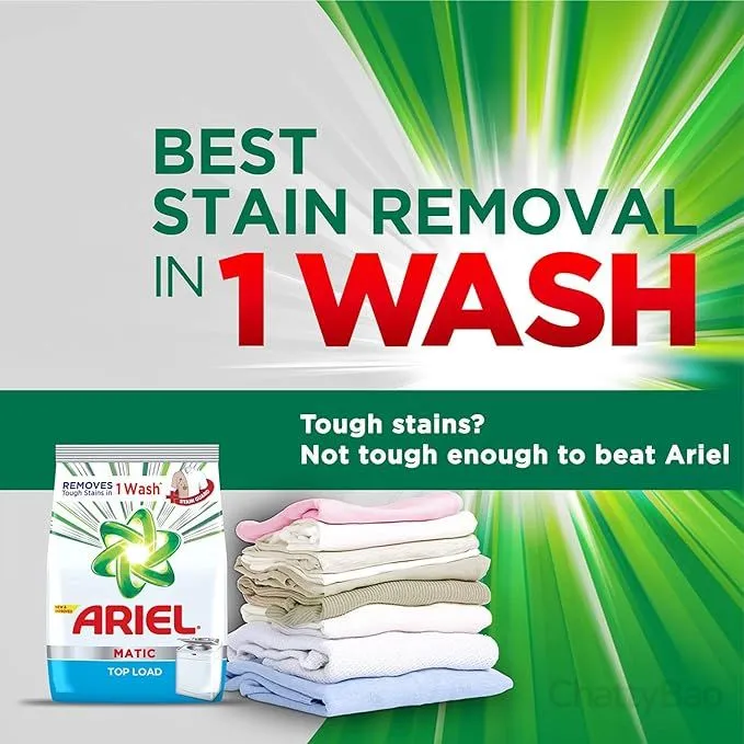 Ariel Matic Detergent Washing Powder Top Load 5Kg plus 3Kg view 4